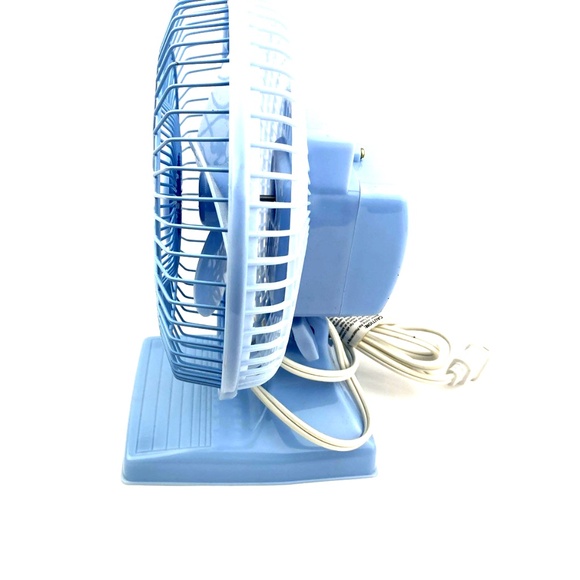 Table Desk Fan Fabulous Home Plug In Light Blue School Work 2 Settings - Picture 5 of 6